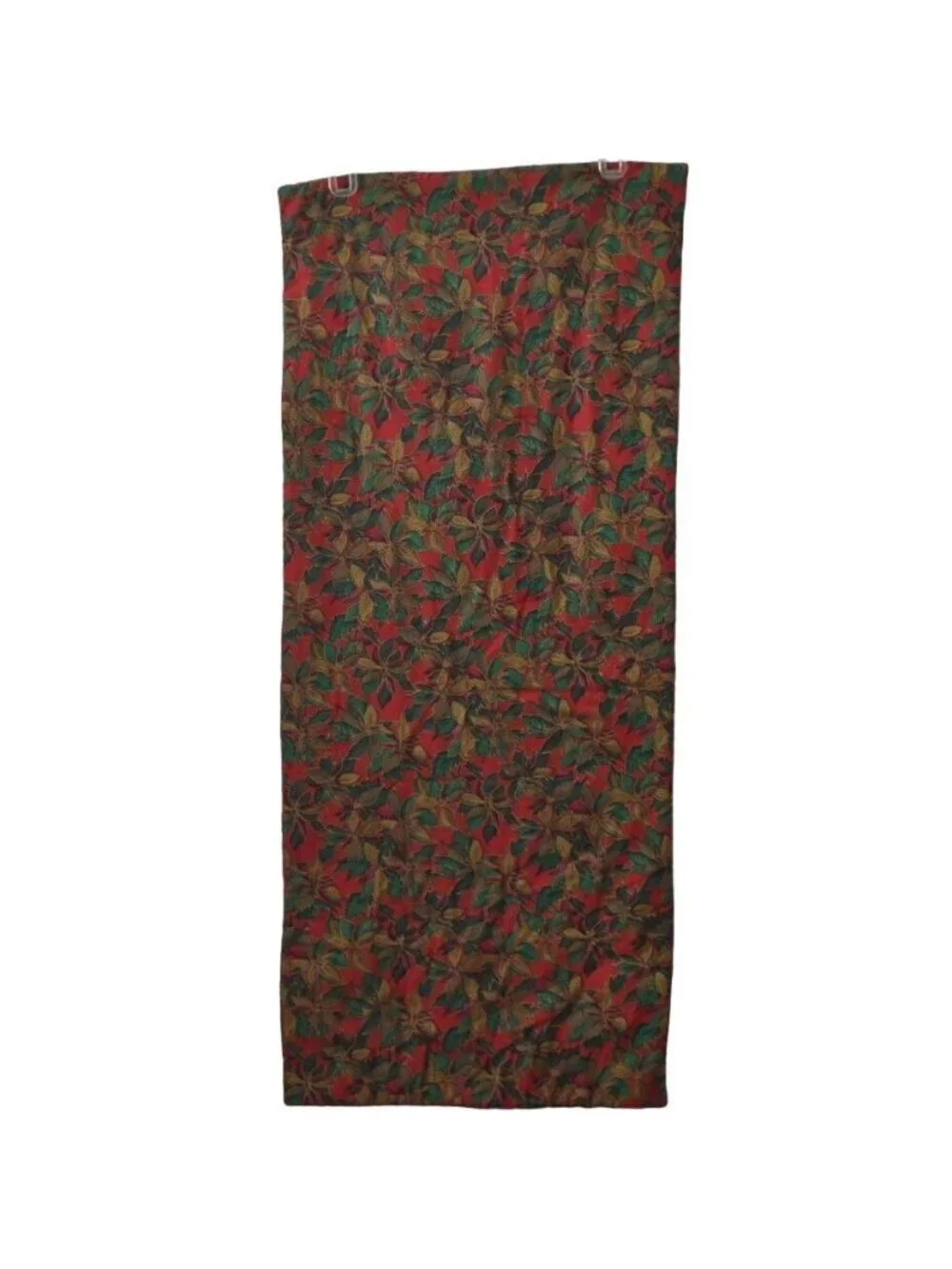 Vintage Quilted Christmas Table Runner Handmade Patchwork Holiday Decor 38 in